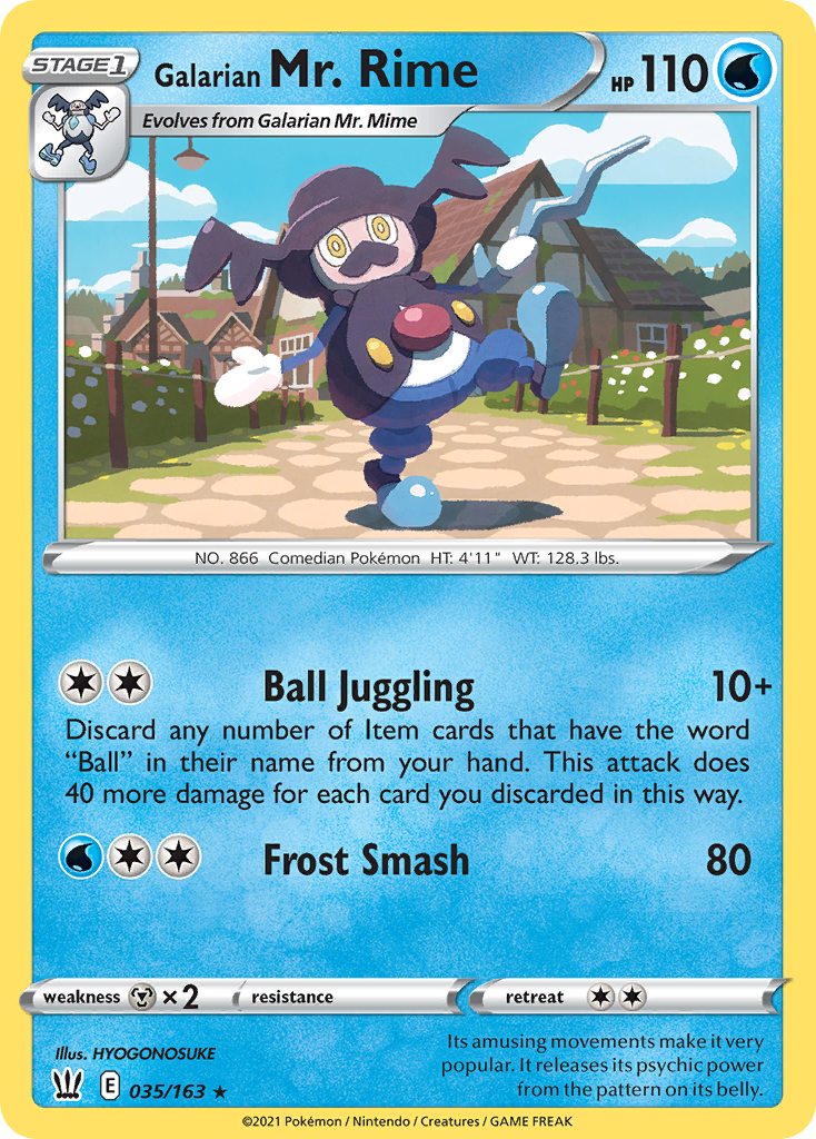 Galarian Mr. Rime - 35/163 - Battle Styles SWSH5 - Rare