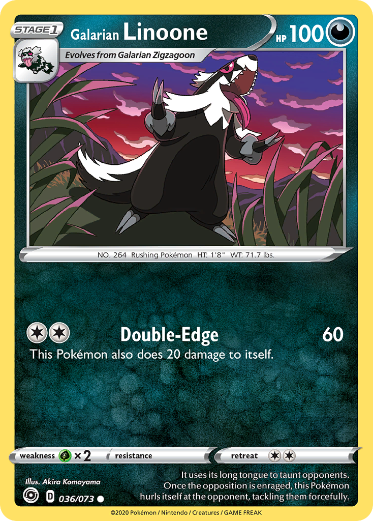 Galarian Linoone - 36/73 - Champion's Path SWSH35 - Common