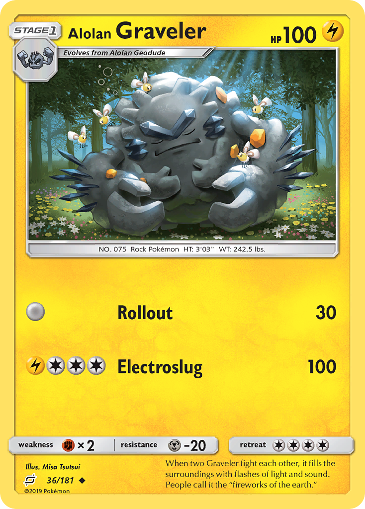 Alolan Graveler - 36/181 - Team Up SM9 - Uncommon