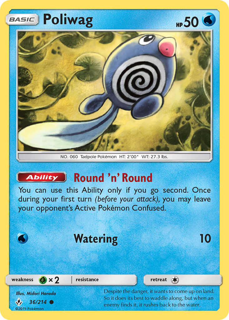 Poliwag - 36/214 - Unbroken Bonds SM10 - Common
