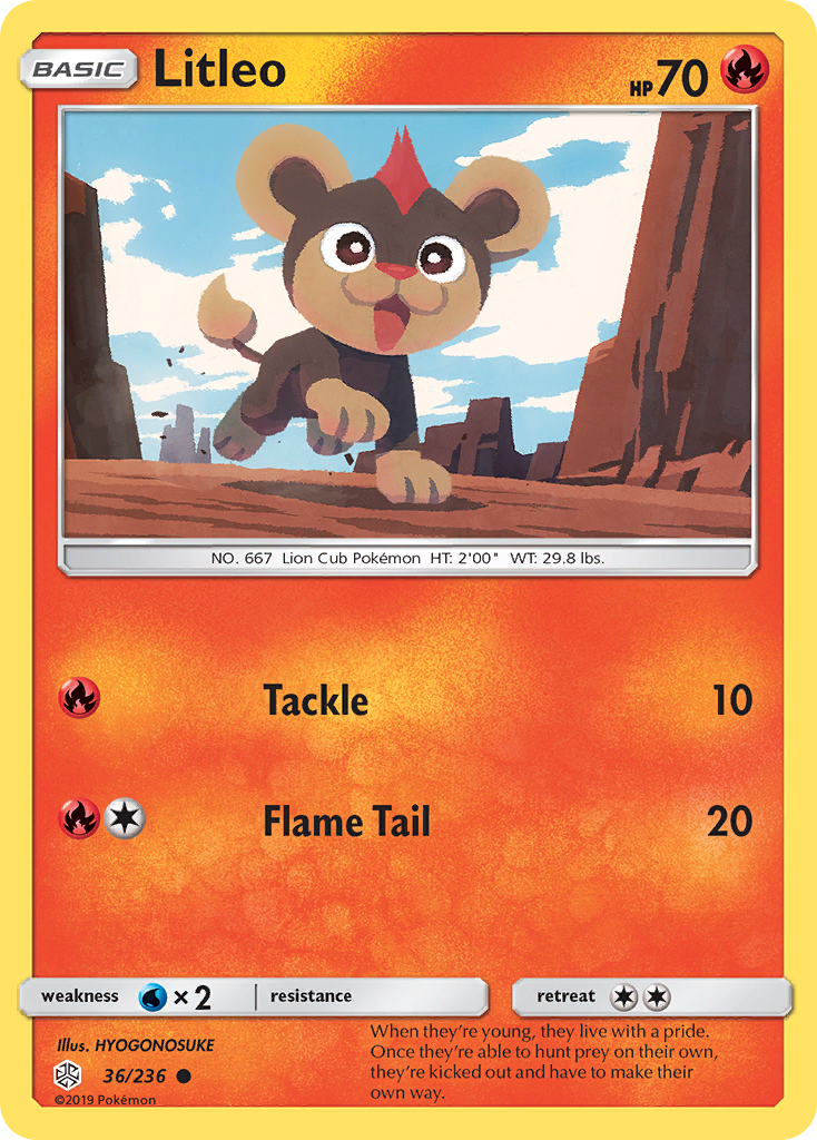 Litleo - 36/236 - Cosmic Eclipse SM12 - Common