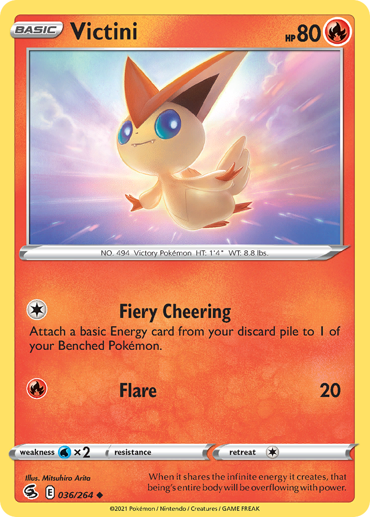 Victini - 36/264 - Fusion Strike SWSH8 - Uncommon