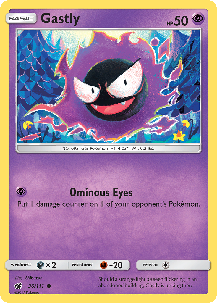 Gastly - 36/111 - Crimson Invasion SM4 - Common