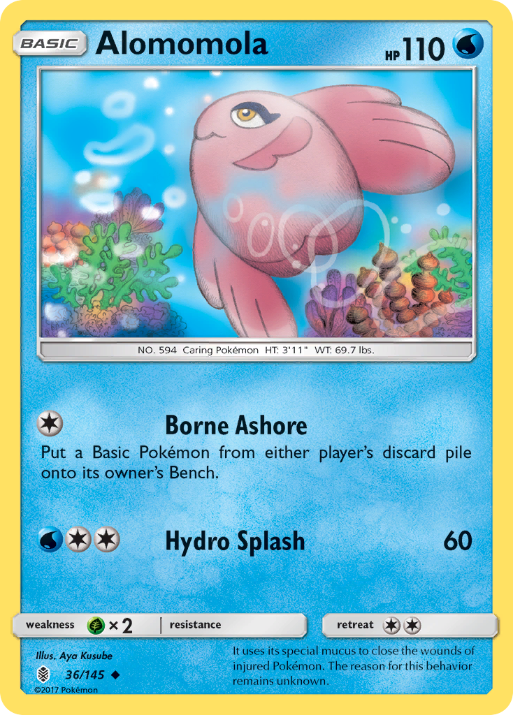 Alomomola - 36/145 - Guardians Rising SM2 - Uncommon
