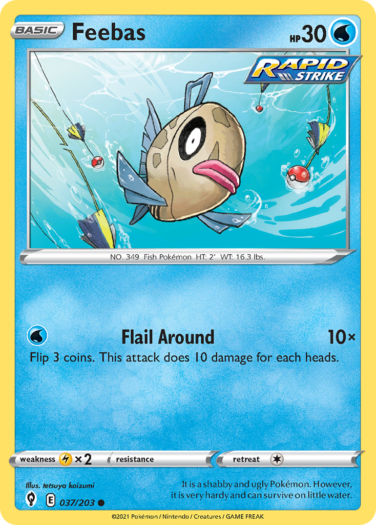Feebas - 37/203 - Evolving Skies SWSH7 - Common