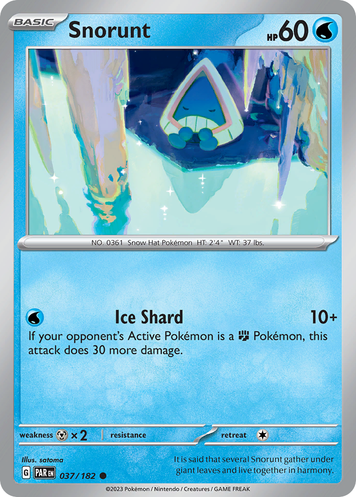 Snorunt - 37/182 - Paradox Rift SV4 - Common