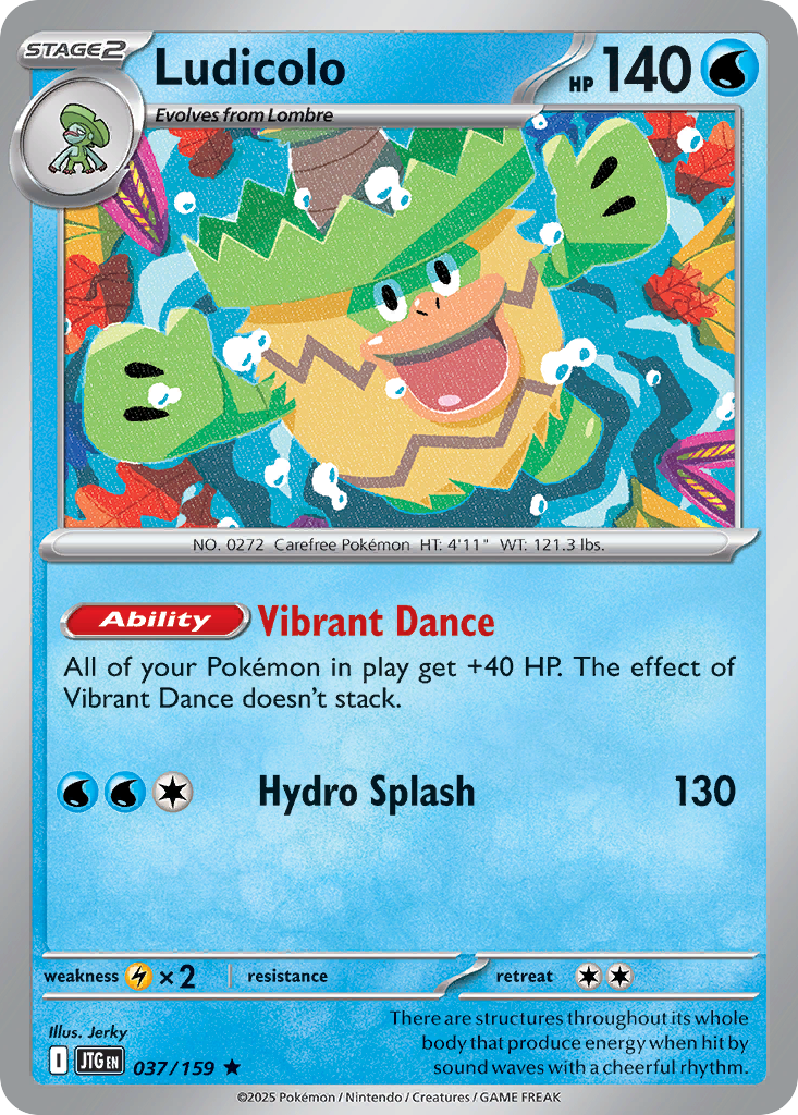 Ludicolo - 37/159 - Journey Together SV9 - Rare