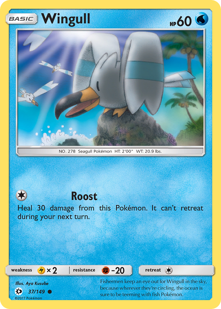 Wingull - 37/149 - Sun & Moon SM1 - Common