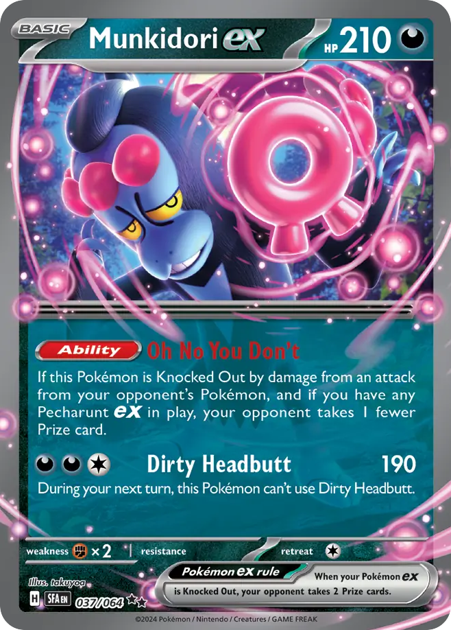 Carta Pokémon Munkidori ex de Shrouded Fable #37