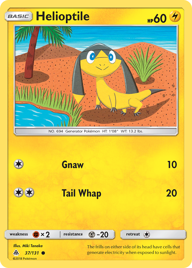 Helioptile - 37/131 - Forbidden Light SM6 - Common