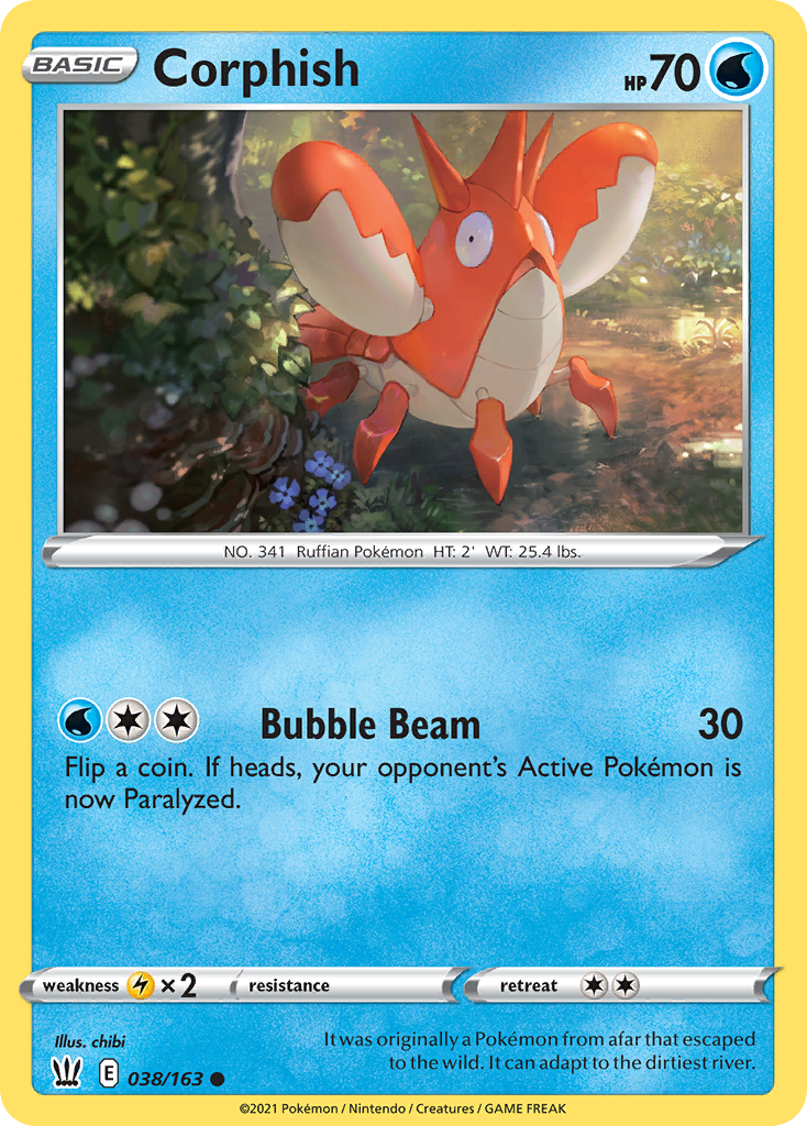 Corphish - 38/163 - Battle Styles SWSH5 - Common