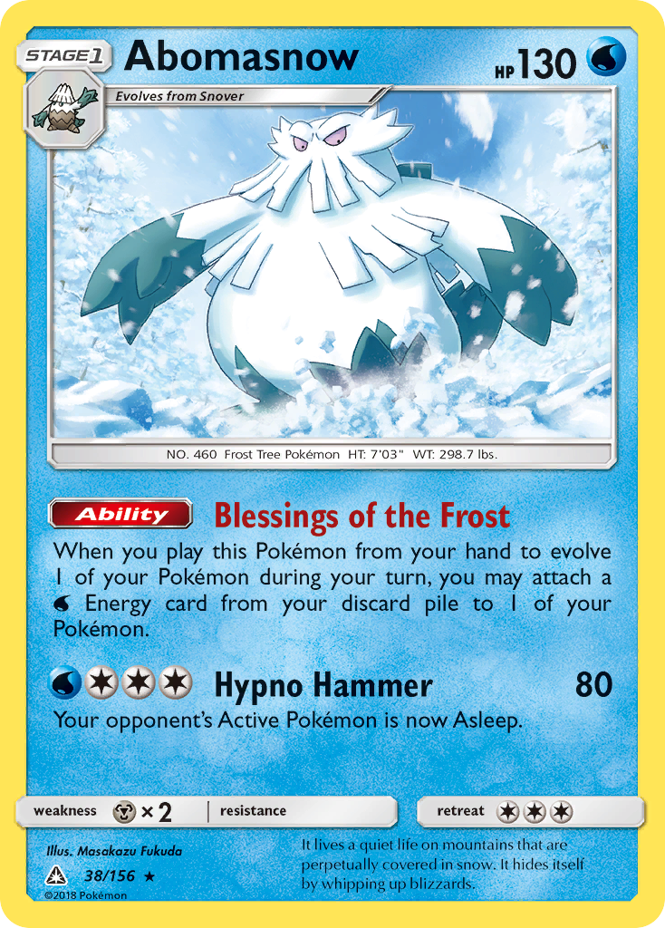 Abomasnow - 38/156 - Ultra Prism SM5 - Rare