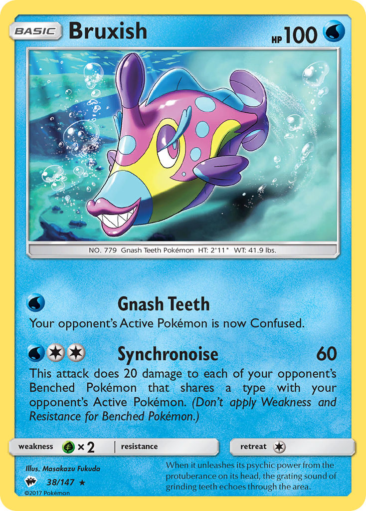 Bruxish - 38/147 - Burning Shadows SM3 - Rare