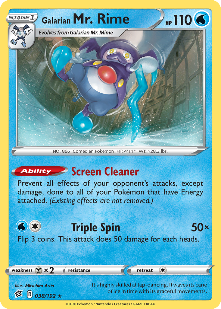 Galarian Mr. Rime - 38/192 - Rebel Clash SWSH2 - Rare