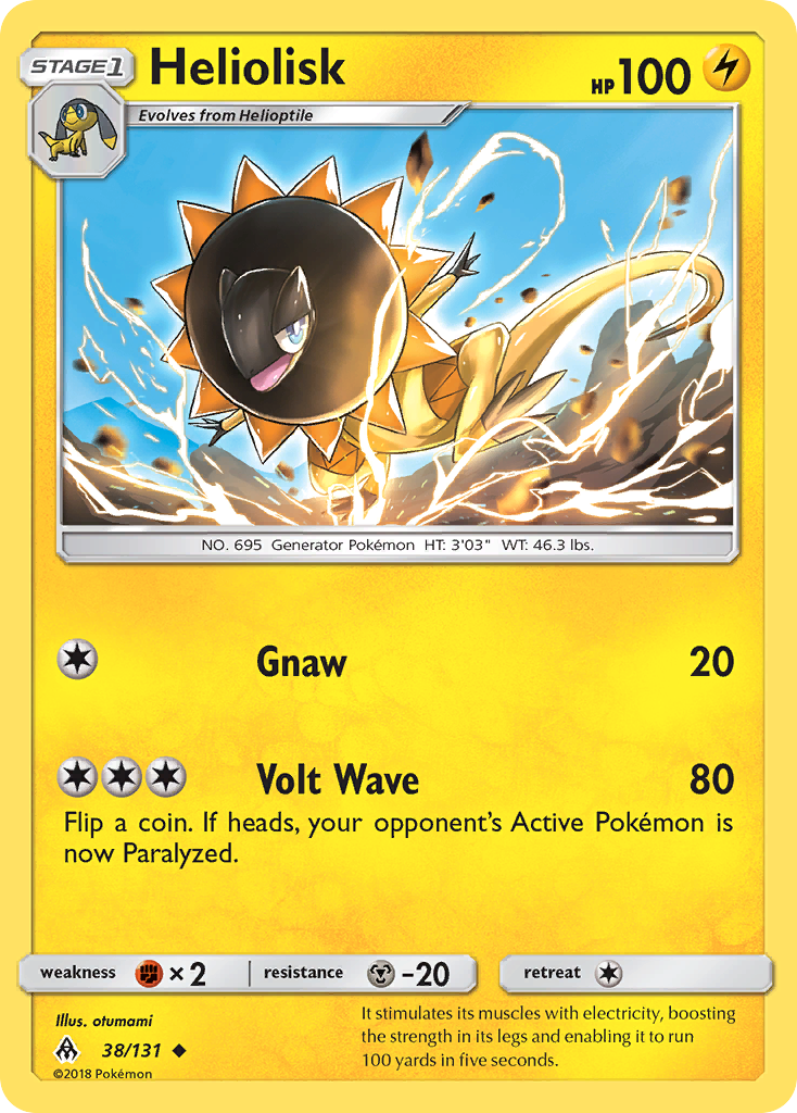 Heliolisk - 38/131 - Forbidden Light SM6 - Uncommon