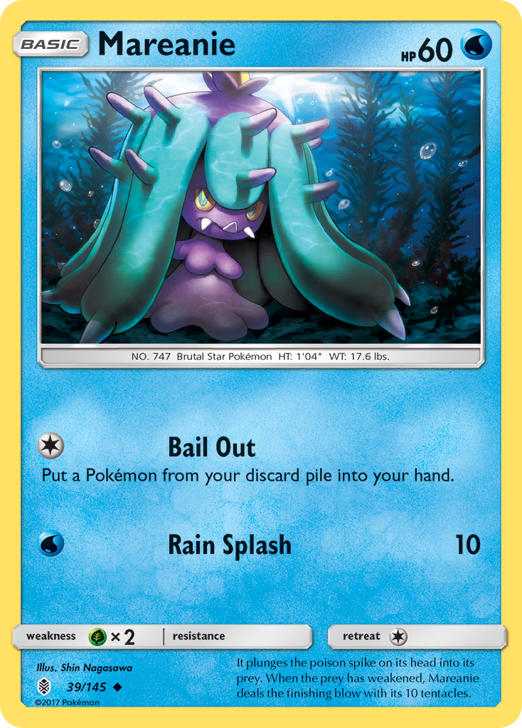 Mareanie - 39/145 - Guardians Rising SM2 - Uncommon