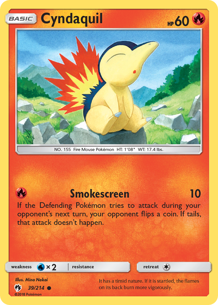 Cyndaquil - 39/214 - Lost Thunder SM8 - Common