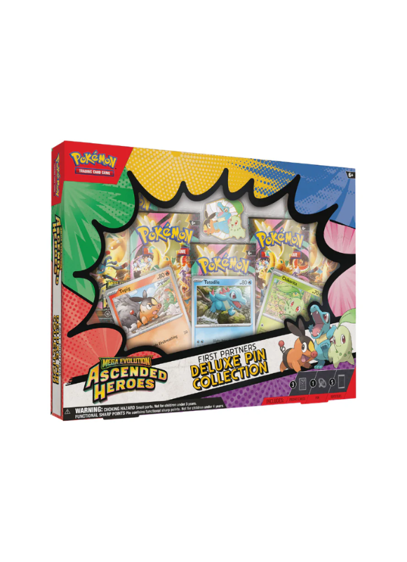 (PREVENTA 20/03/26) Pokemon TCG: Ascended Heroes- First Partners Deluxe Pin Collection (INGLES)