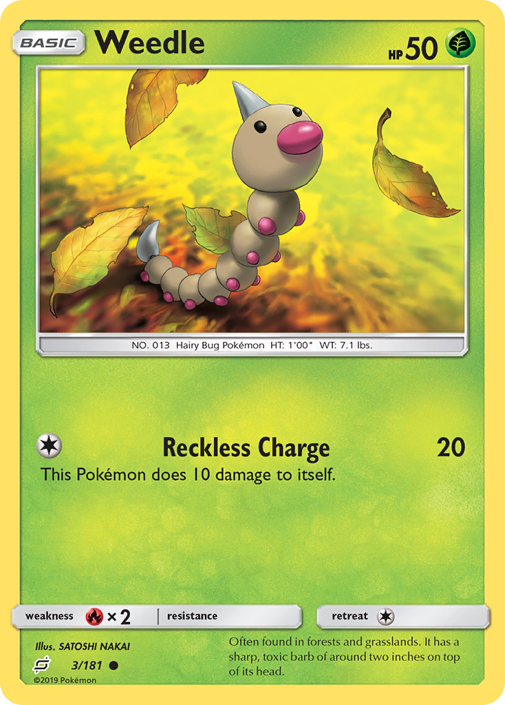 Weedle - 3/181 - Team Up SM9 - Common