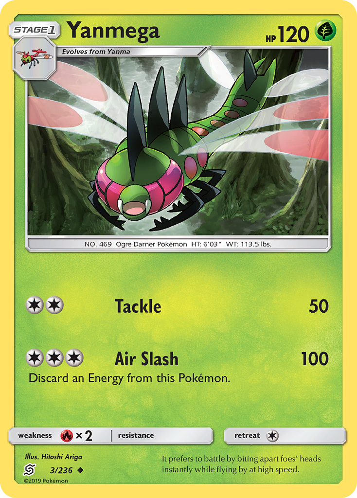 Yanmega - 3/236 - Unified Minds SM11 - Uncommon