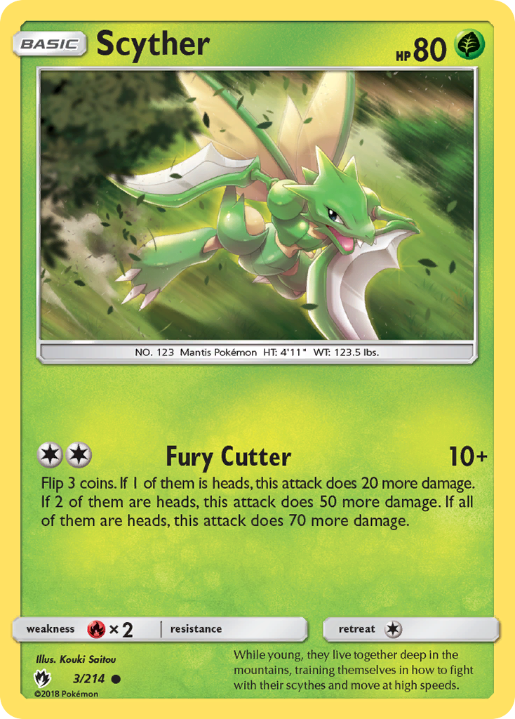 Scyther - 3/214 - Lost Thunder SM8 - Common