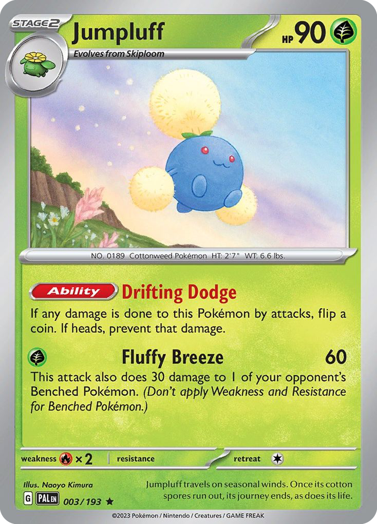 Jumpluff - 3/193 - Paldea Evolved SV2 - Rare