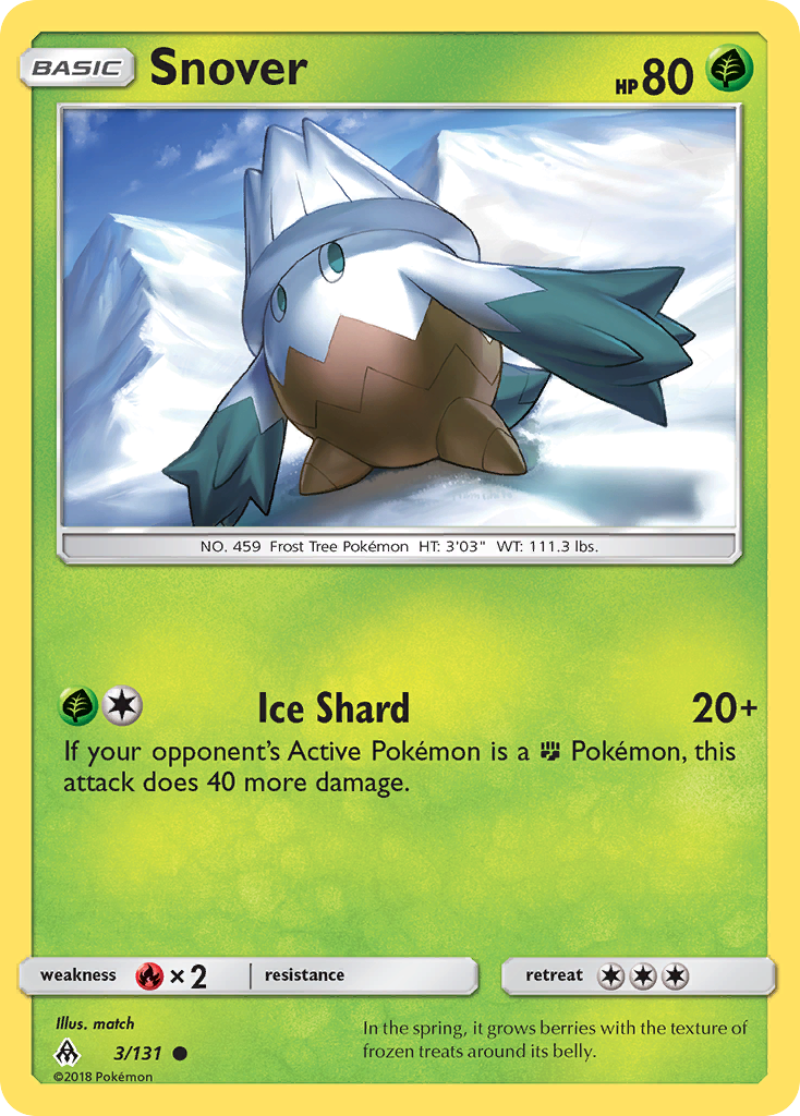 Snover - 3/131 - Forbidden Light SM6 - Common