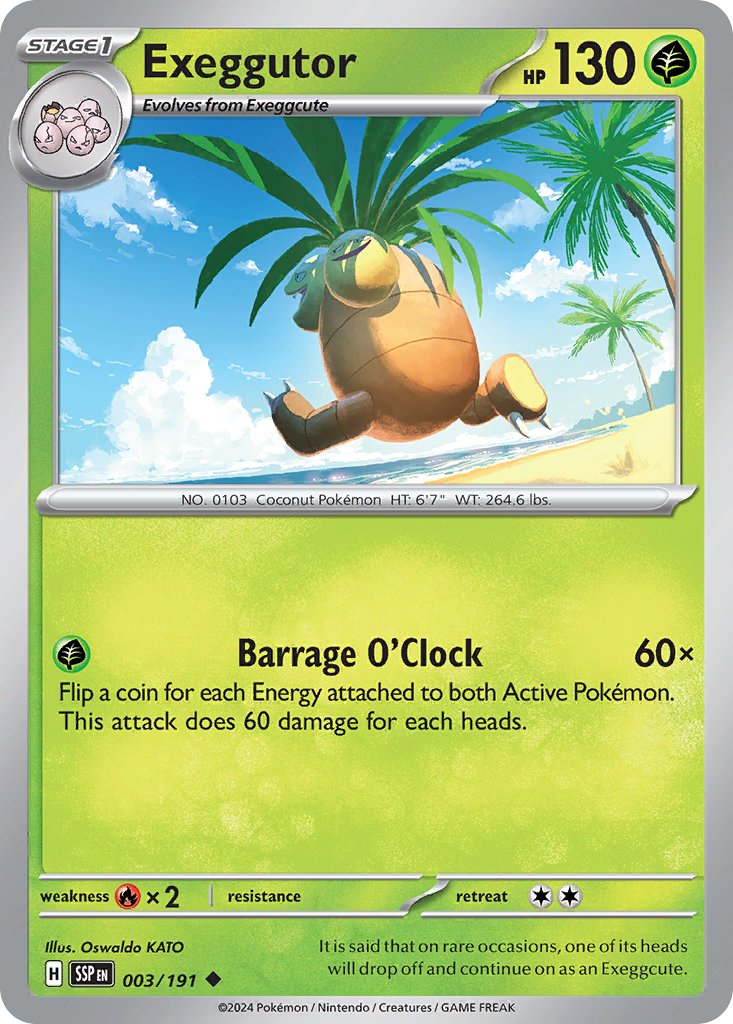 Exeggutor - 3/191 - Surging Sparks SV8 - Uncommon
