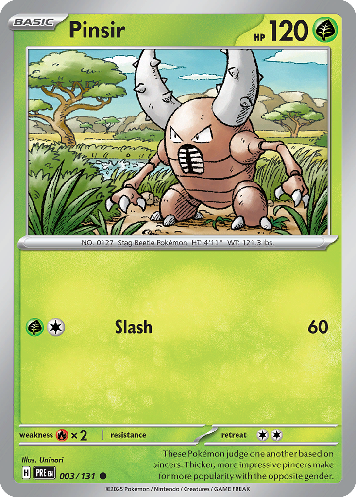 Pinsir - 3/131 - Prismatic Evolutions SV8PT5 - Common