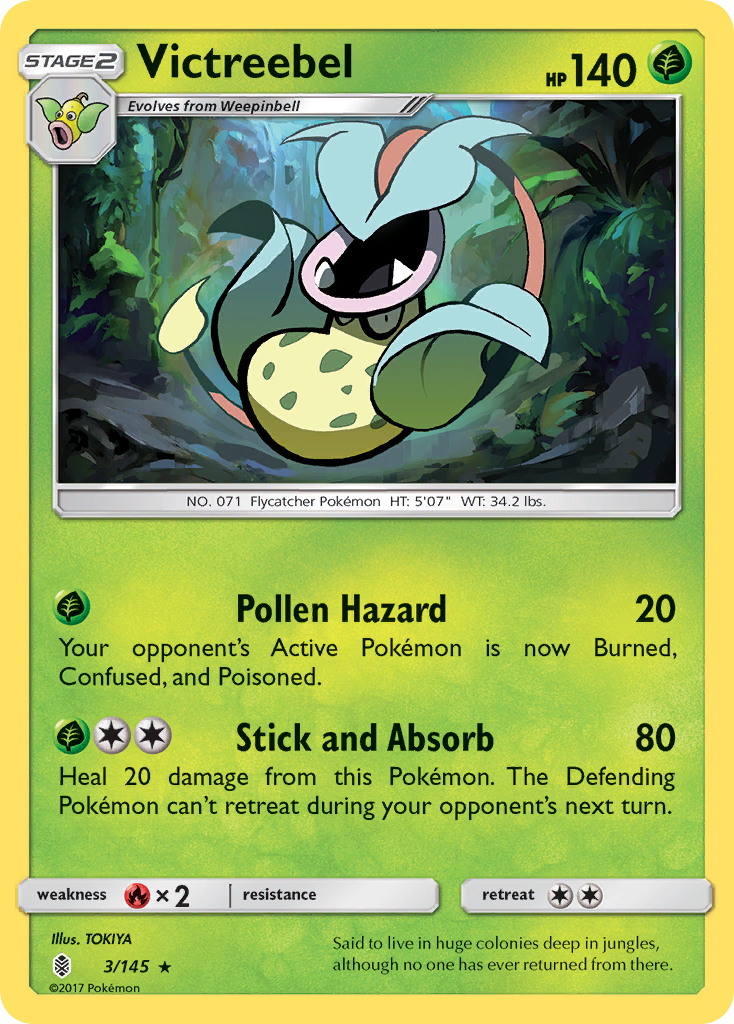 Victreebel - 3/145 - Guardians Rising SM2 - Rare