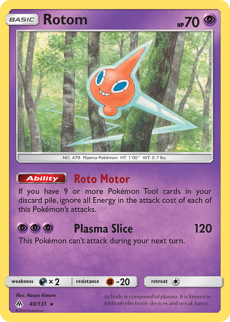 Rotom - 40/131 - Forbidden Light SM6 - Rare