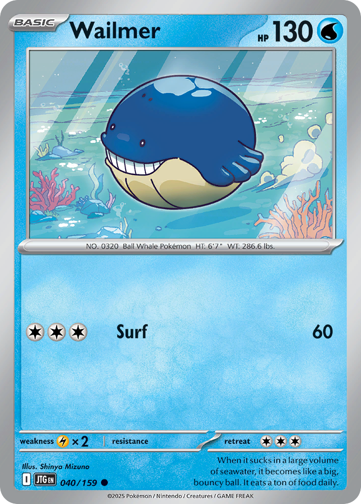 Wailmer - 40/159 - Journey Together SV9 - Common