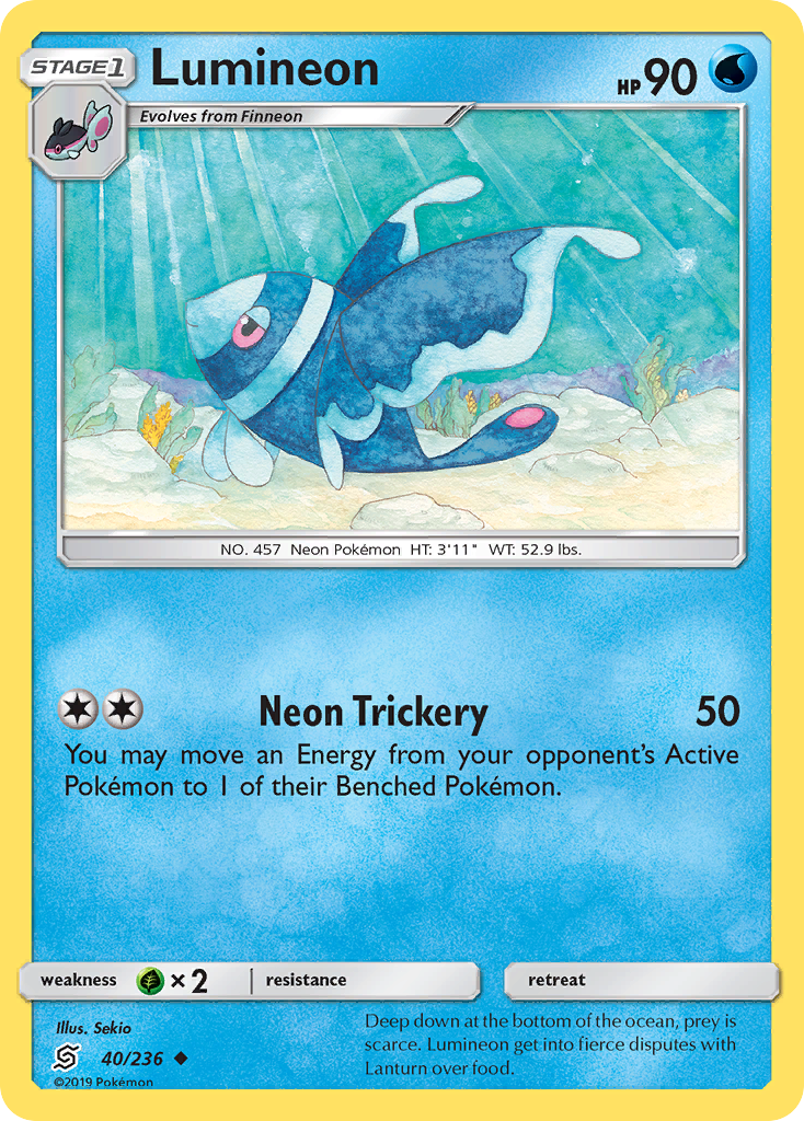 Lumineon - 40/236 - Unified Minds SM11 - Uncommon