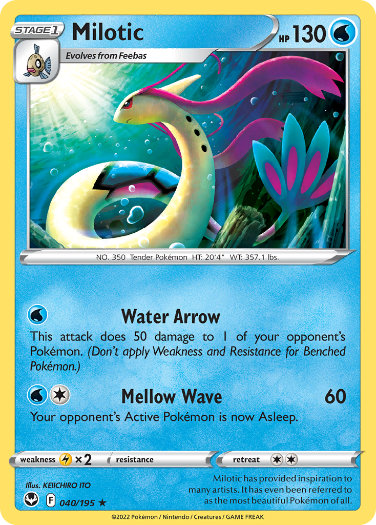 Milotic - 40/195 - Silver Tempest SWSH12 - Rare