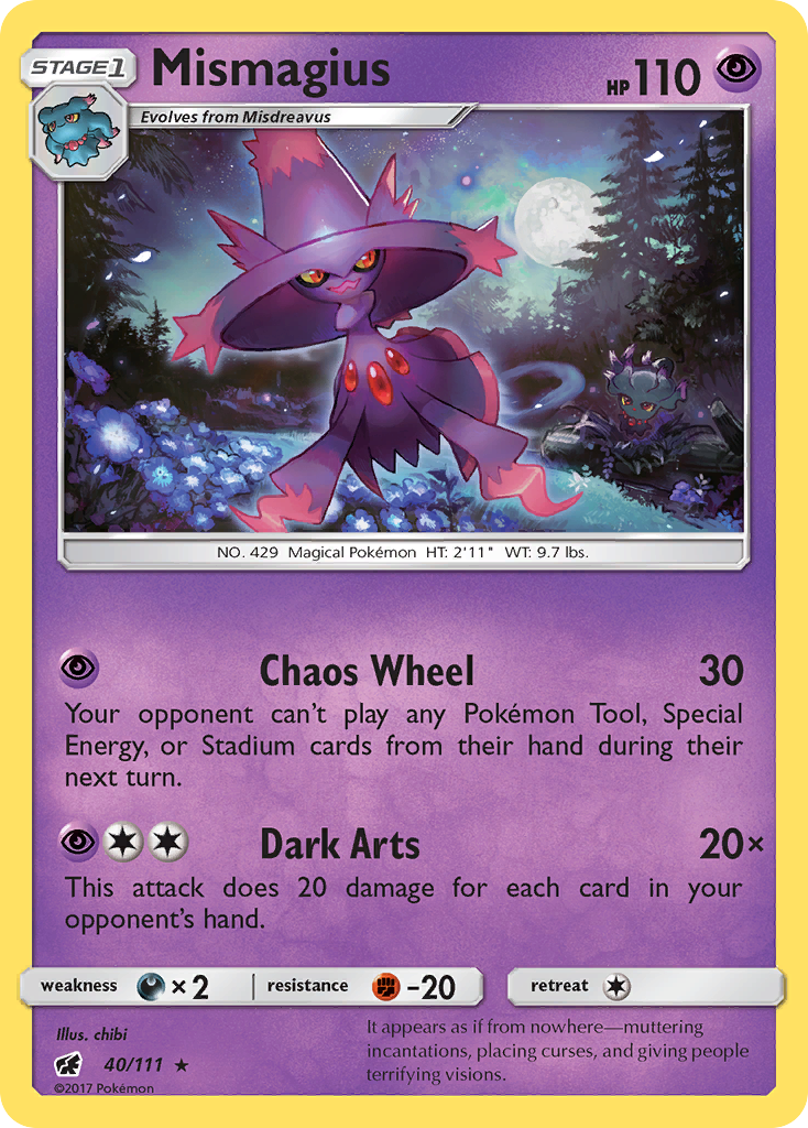 Mismagius - 40/111 - Crimson Invasion SM4 - Rare