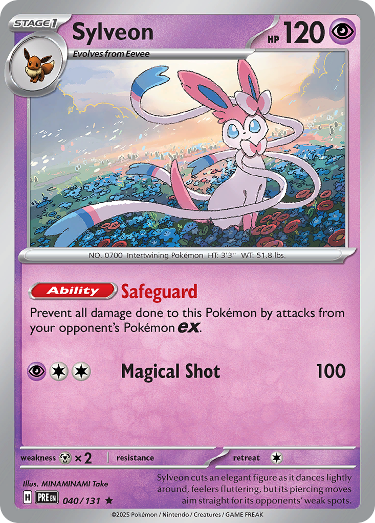 Sylveon - 40/131 - Prismatic Evolutions SV8PT5 - Rare