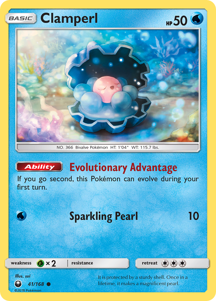 Clamperl - 41/168 - Celestial Storm SM7 - Common