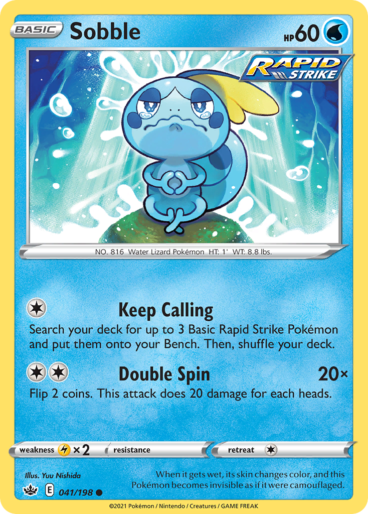 Sobble - 41/198 - Chilling Reign SWSH6 - Common