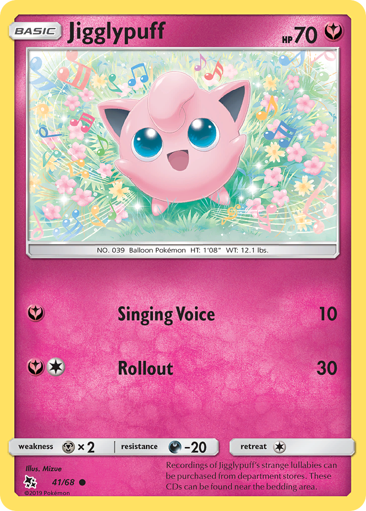 Jigglypuff - 41/68 - Hidden Fates SM115 - Common