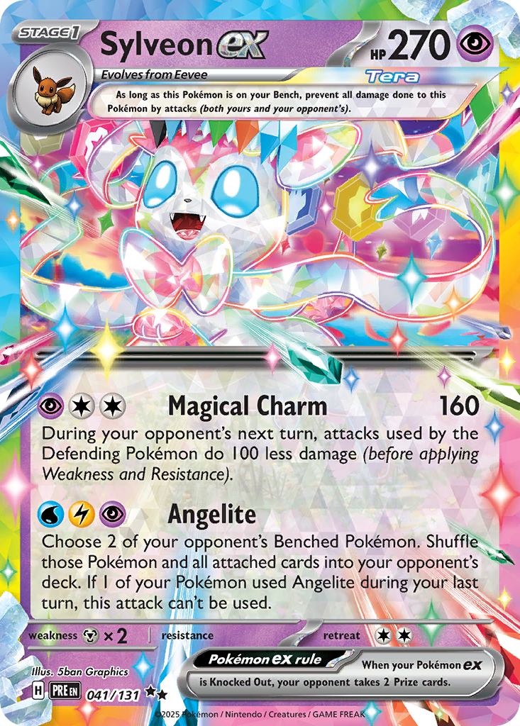 Sylveon ex - 41/131 - Prismatic Evolutions SV8PT5 - Double Rare