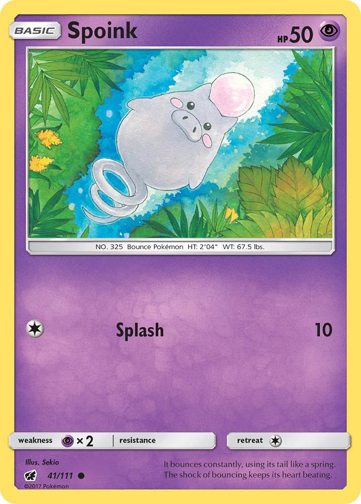 Spoink - 41/111 - Crimson Invasion SM4 - Common