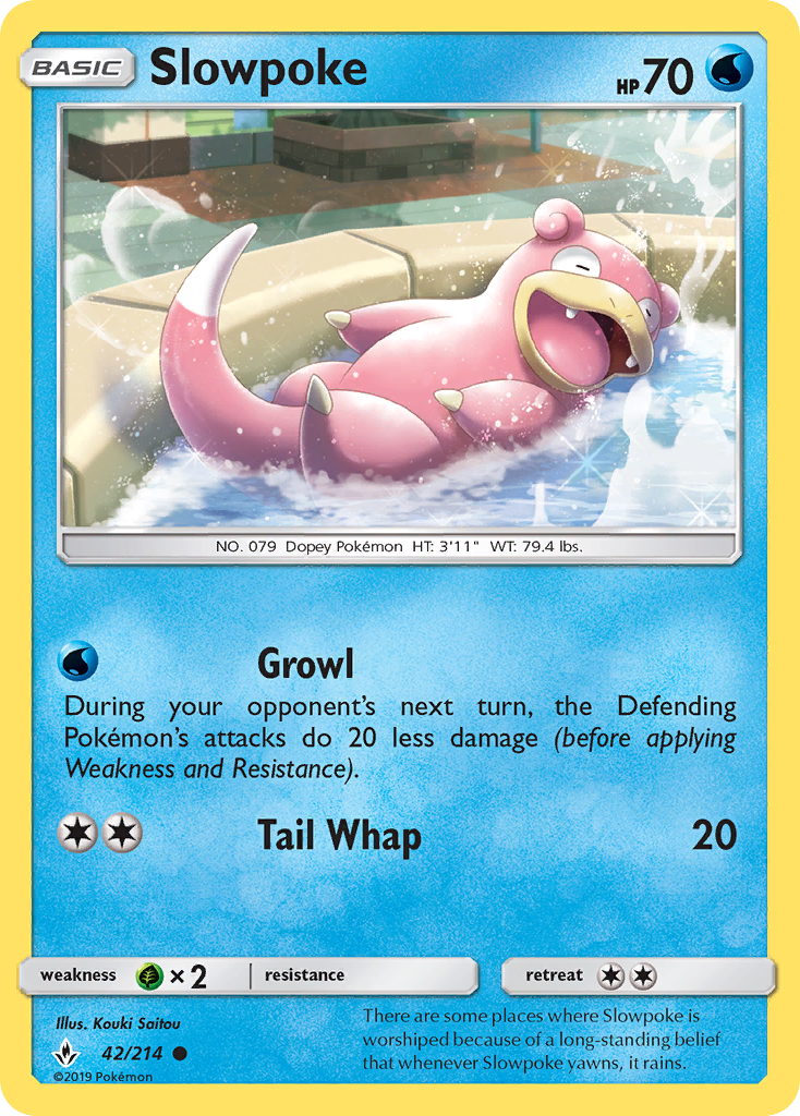 Slowpoke - 42/214 - Unbroken Bonds SM10 - Common