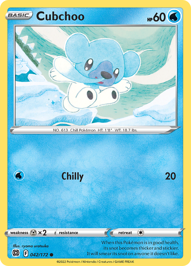 Cubchoo - 42/172 - Brilliant Stars SWSH9 - Common