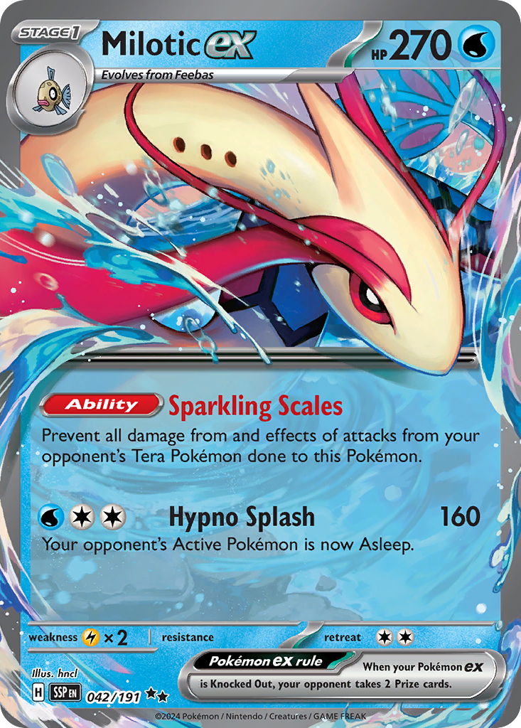 Milotic ex - 42/191 - Surging Sparks SV8 - Double Rare