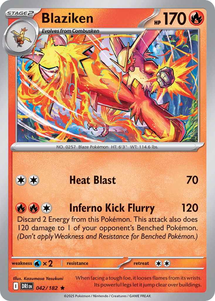 Blaziken - 42/182 - Destined Rivals SV10 - Rare
