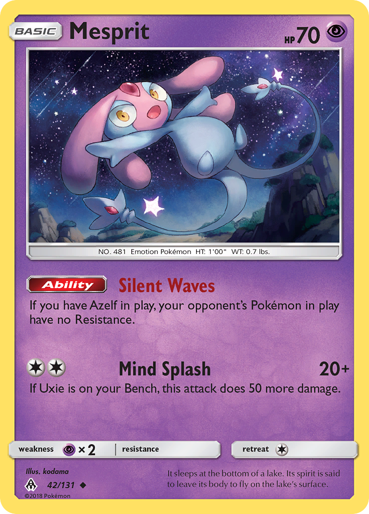 Mesprit - 42/131 - Forbidden Light SM6 - Uncommon