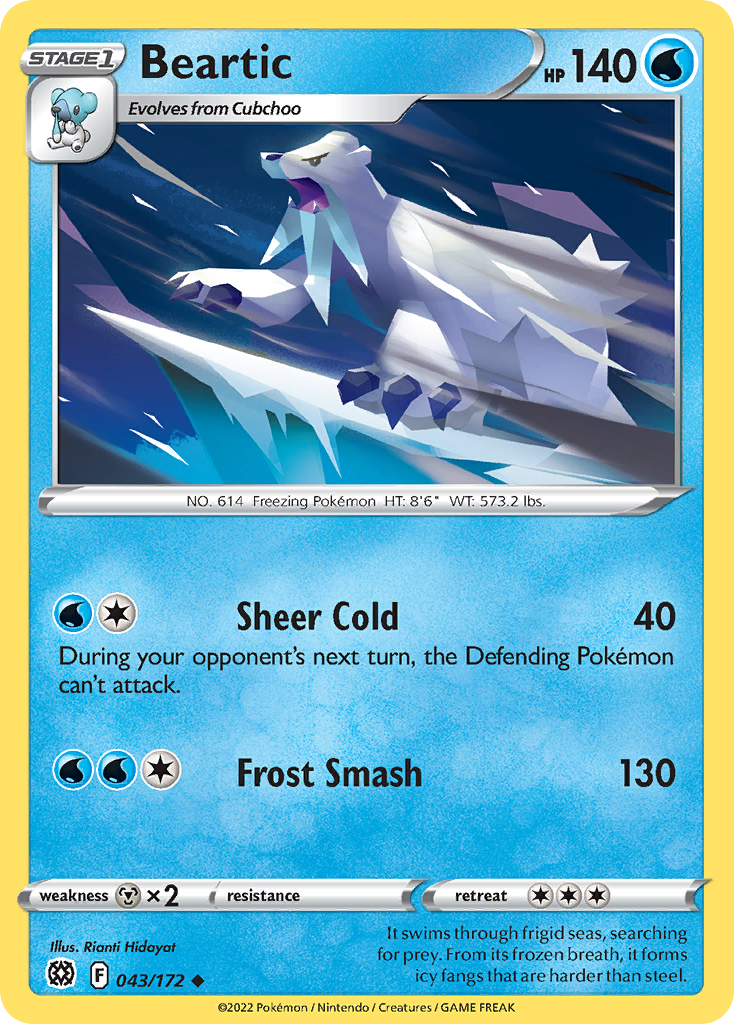 Beartic - 43/172 - Brilliant Stars SWSH9 - Uncommon