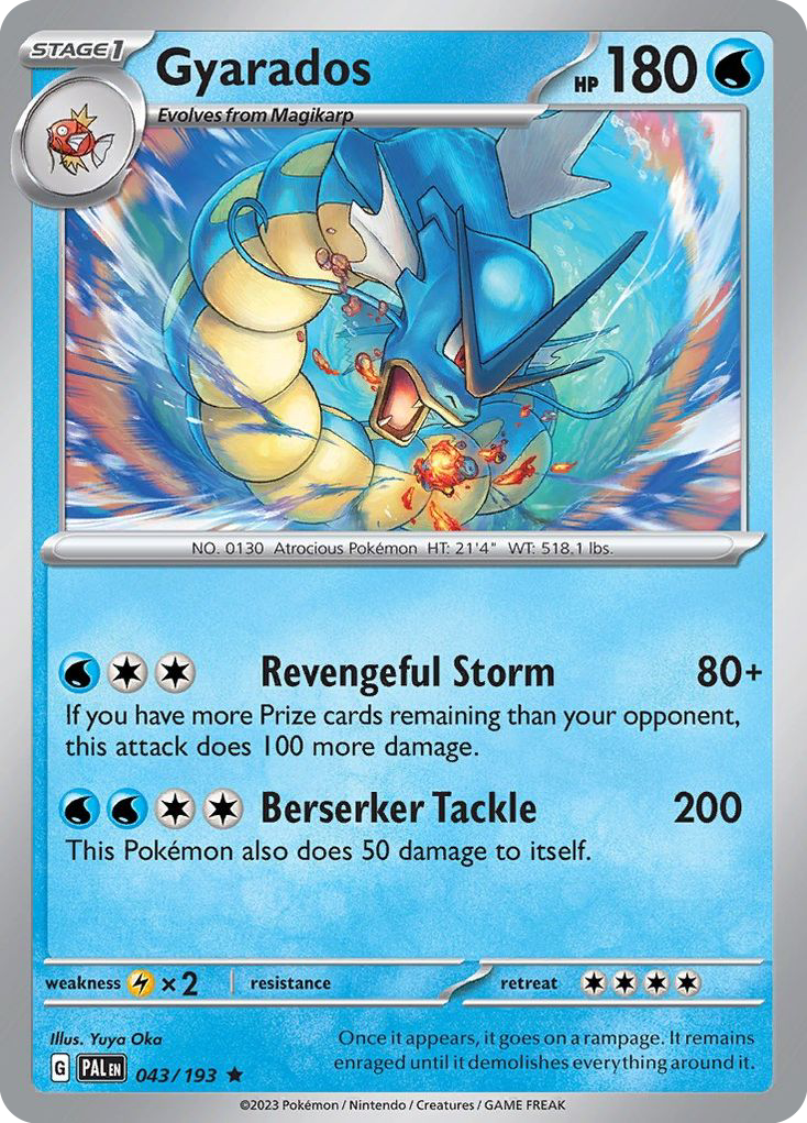 Gyarados - 43/193 - Paldea Evolved SV2 - Rare