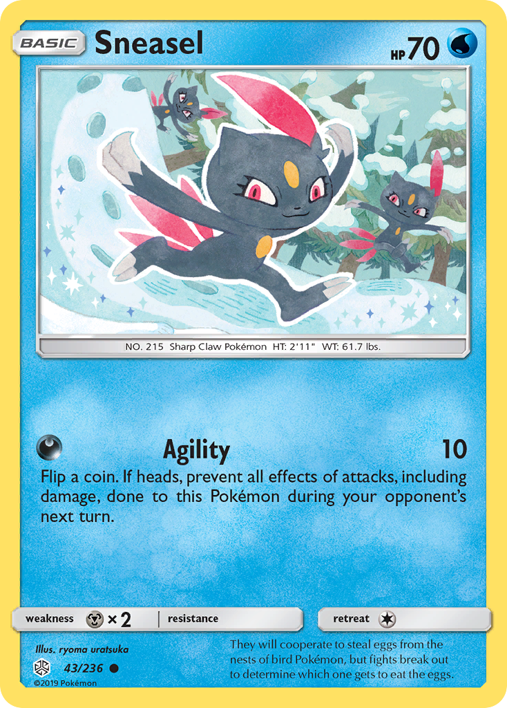 Sneasel - 43/236 - Cosmic Eclipse SM12 - Common