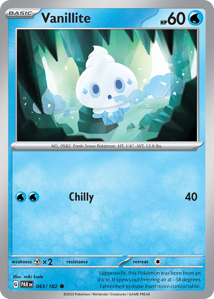 Vanillite - 43/182 - Paradox Rift SV4 - Common